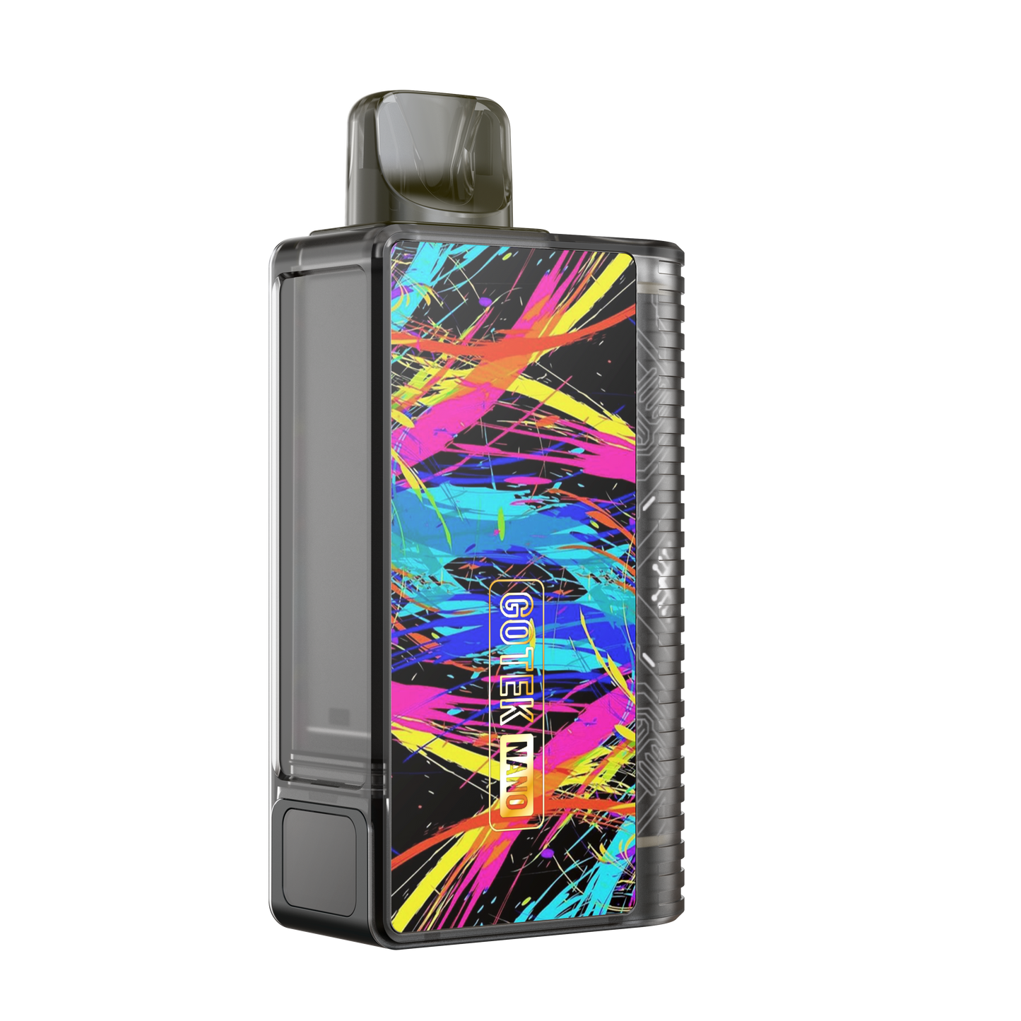 Gray Aspire Gotek Nano vape, graffiti design, 'Gotek Nano' text.