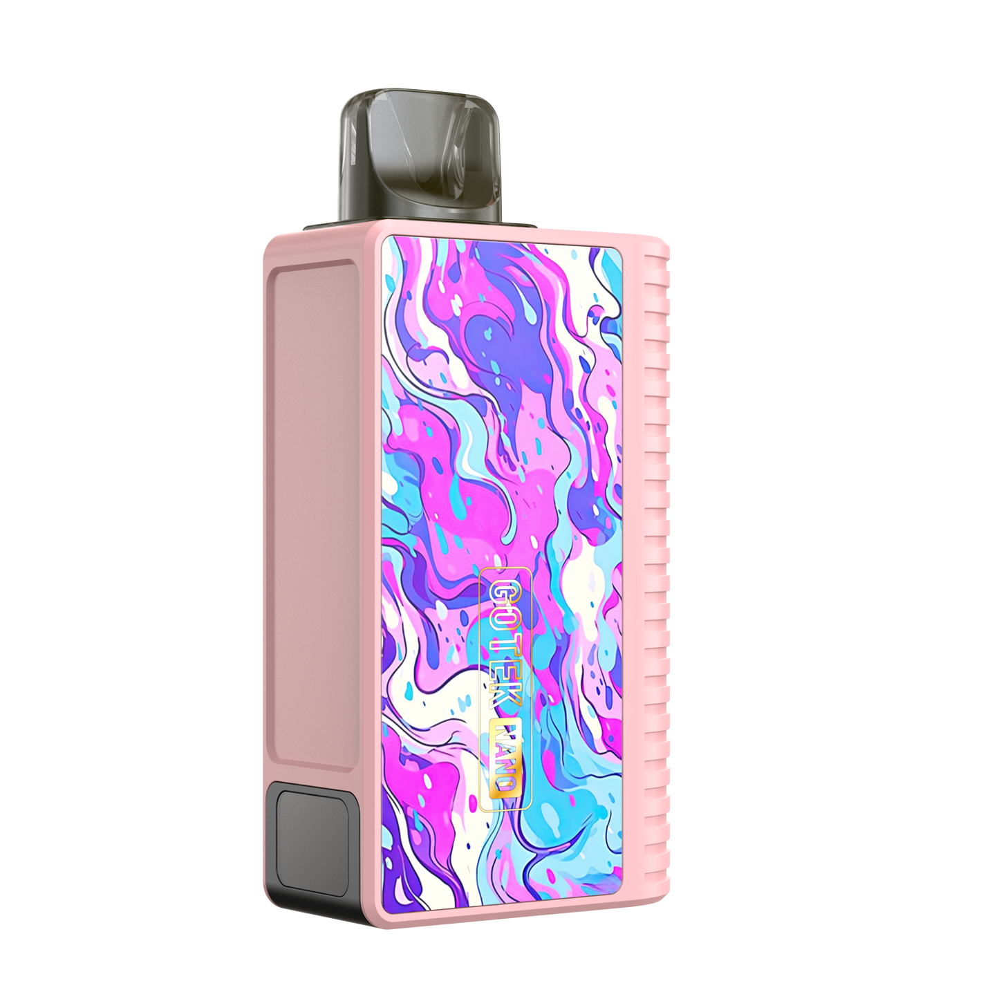 Pink Aspire Gotek Nano vape, abstract design, 'Gotek Nano' text.