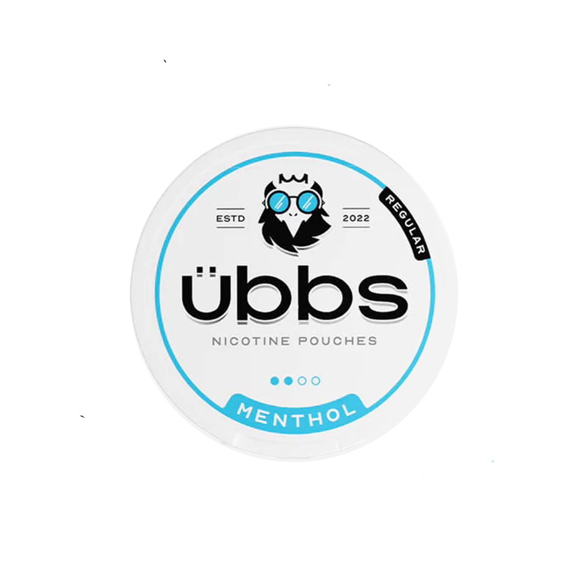 UBBS Menthol Nicotine Pouches - Regular Strength, Tobacco-Free, and Refreshing.