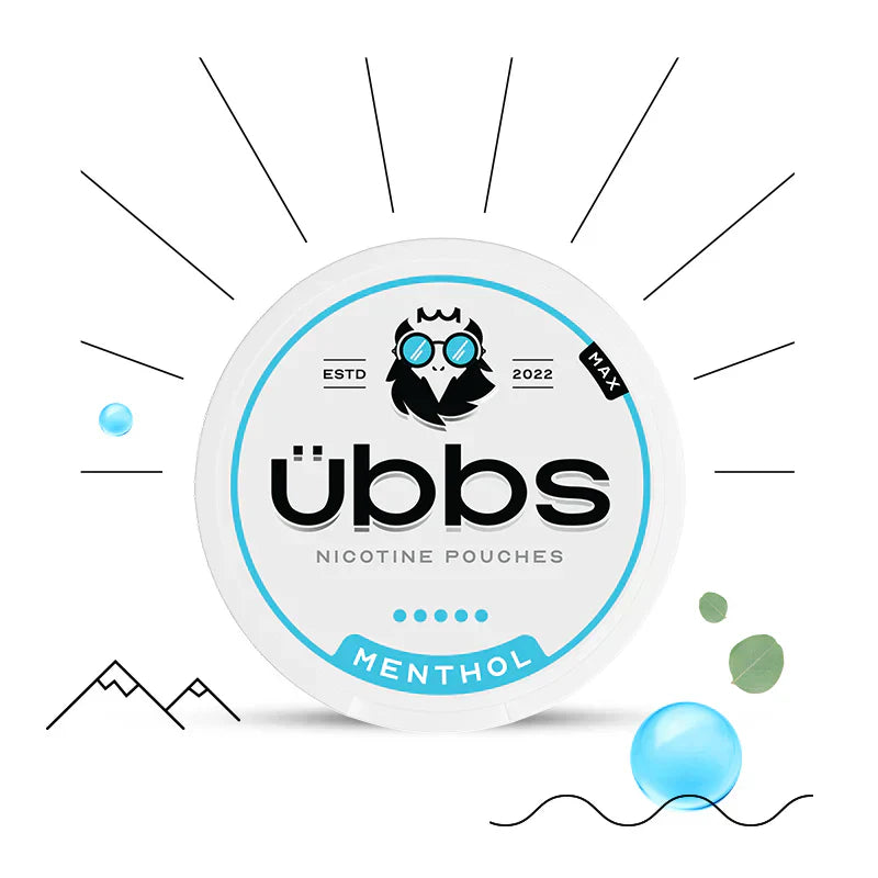 14mg Ubbs Nicotine Pouches, smoke-free, tobacco-free alternative for intense nicotine experience.