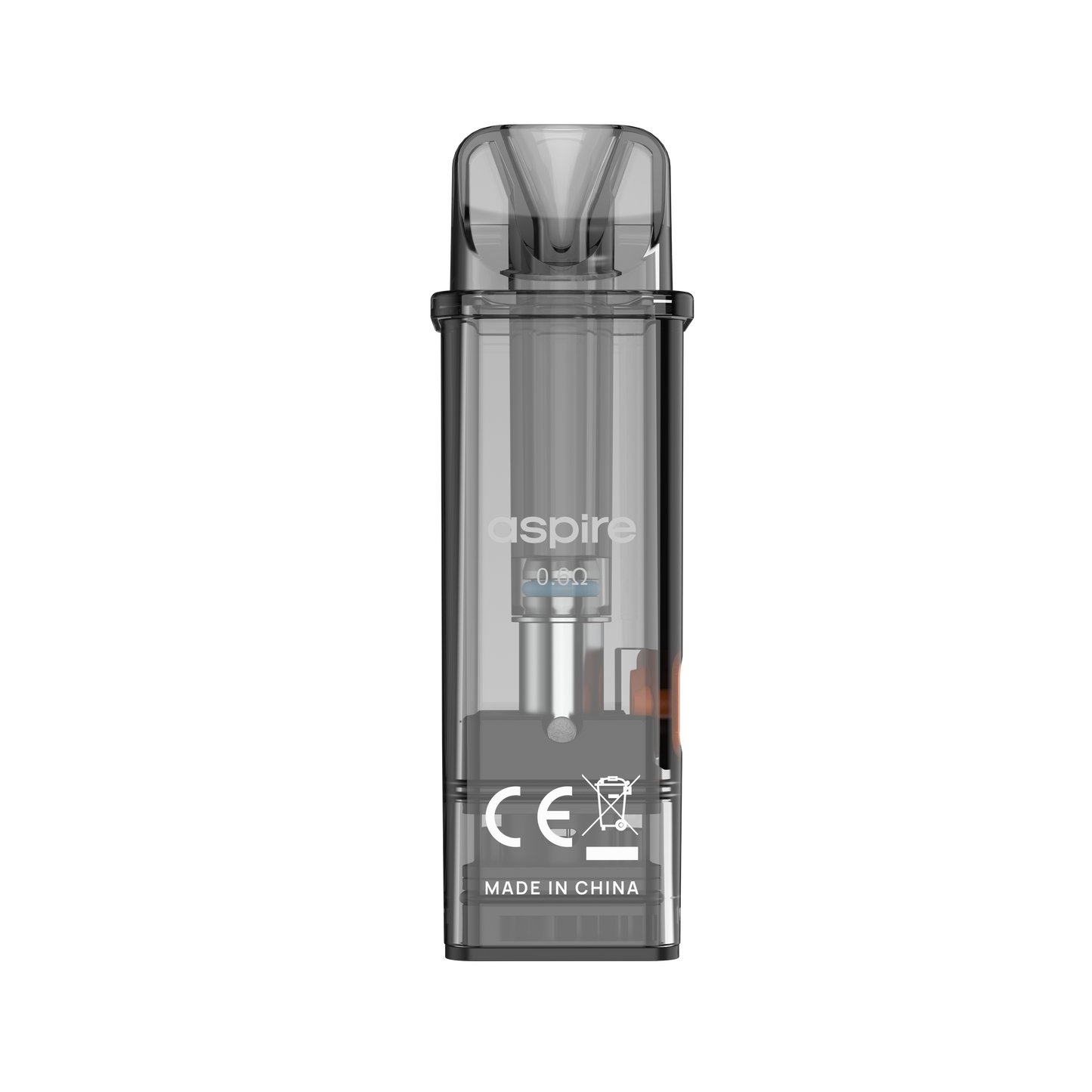 Close-up of Aspire Gotek Replacement Pod 0.8Ω – 2.0ML Capacity, Clear Design.