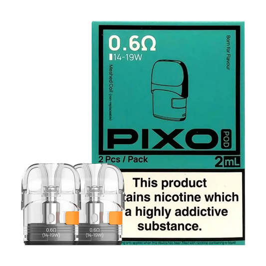 Aspire PIXO 0.6ohm Pods 2-pack for smooth, flavorful vaping.
