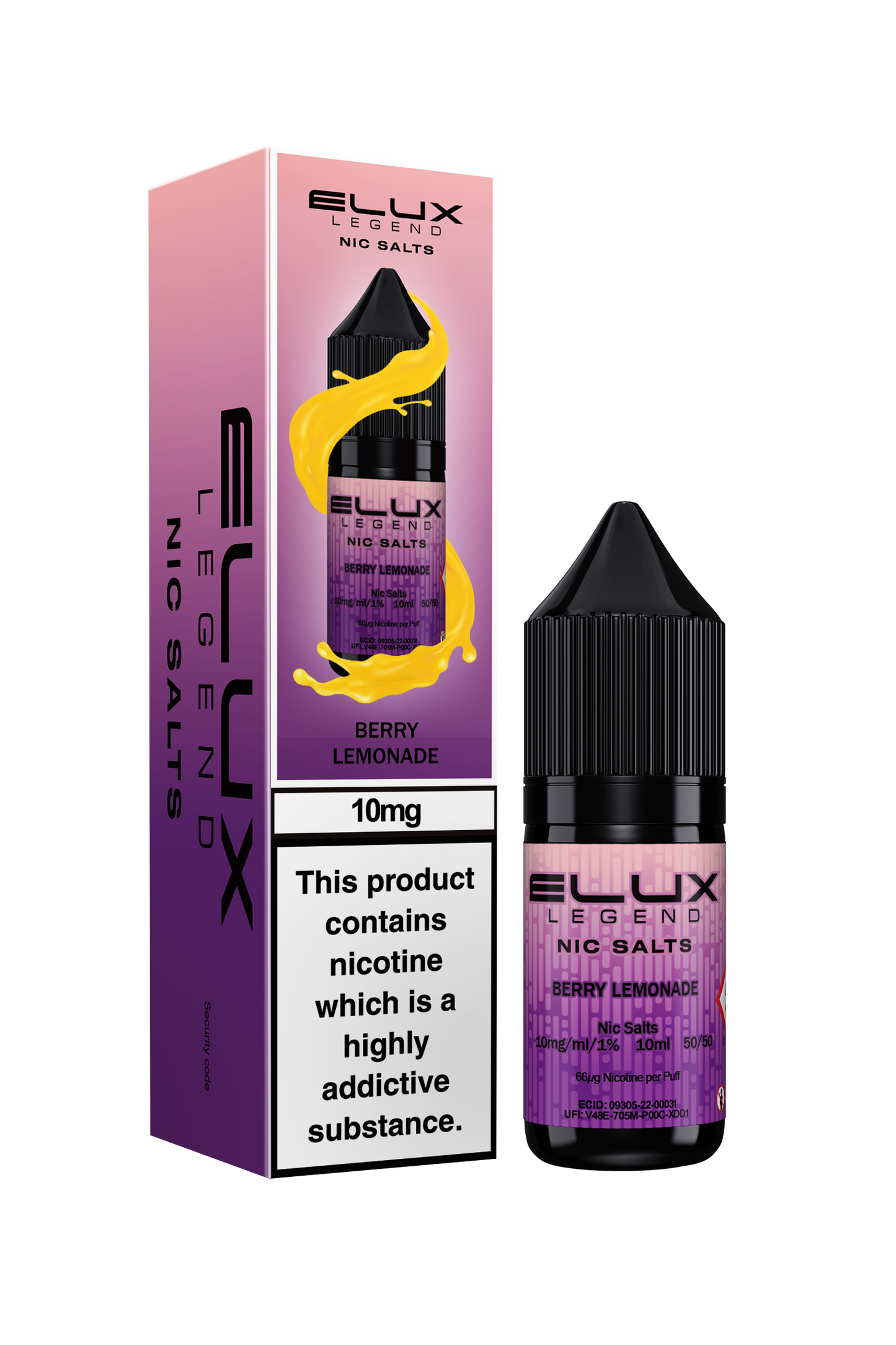 10mg Elux Legend Nic Salts 10ml (50VG/50PG)