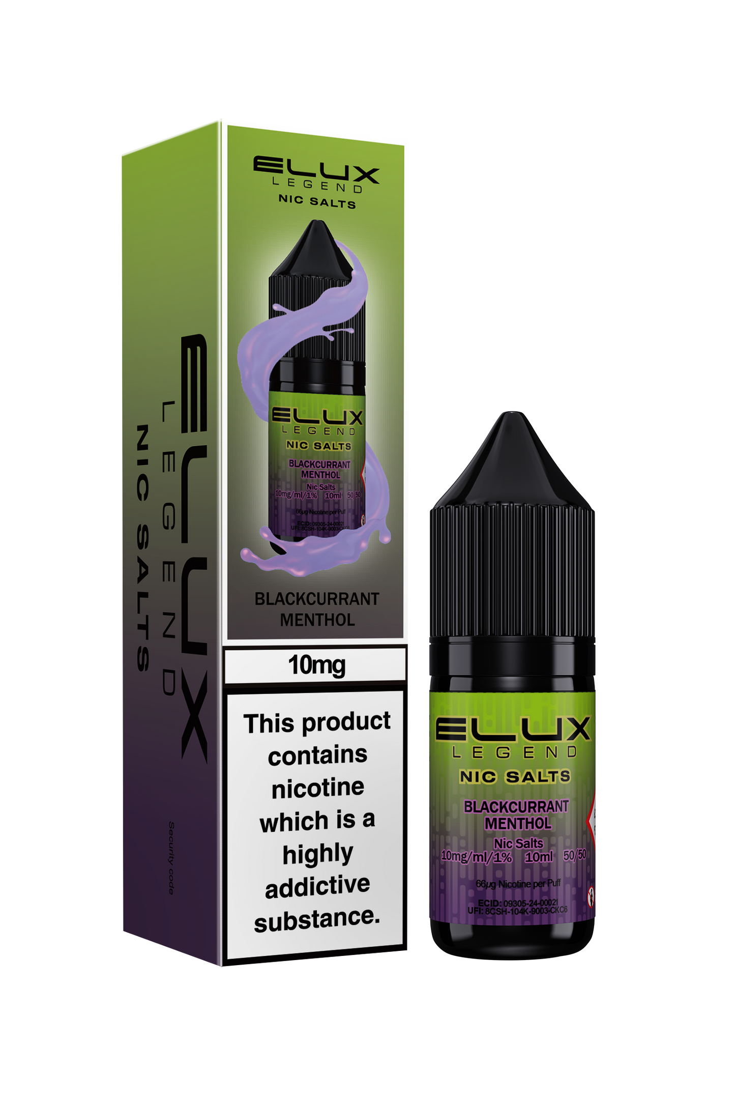 10mg Elux Legend Nic Salts 10ml (50VG/50PG)