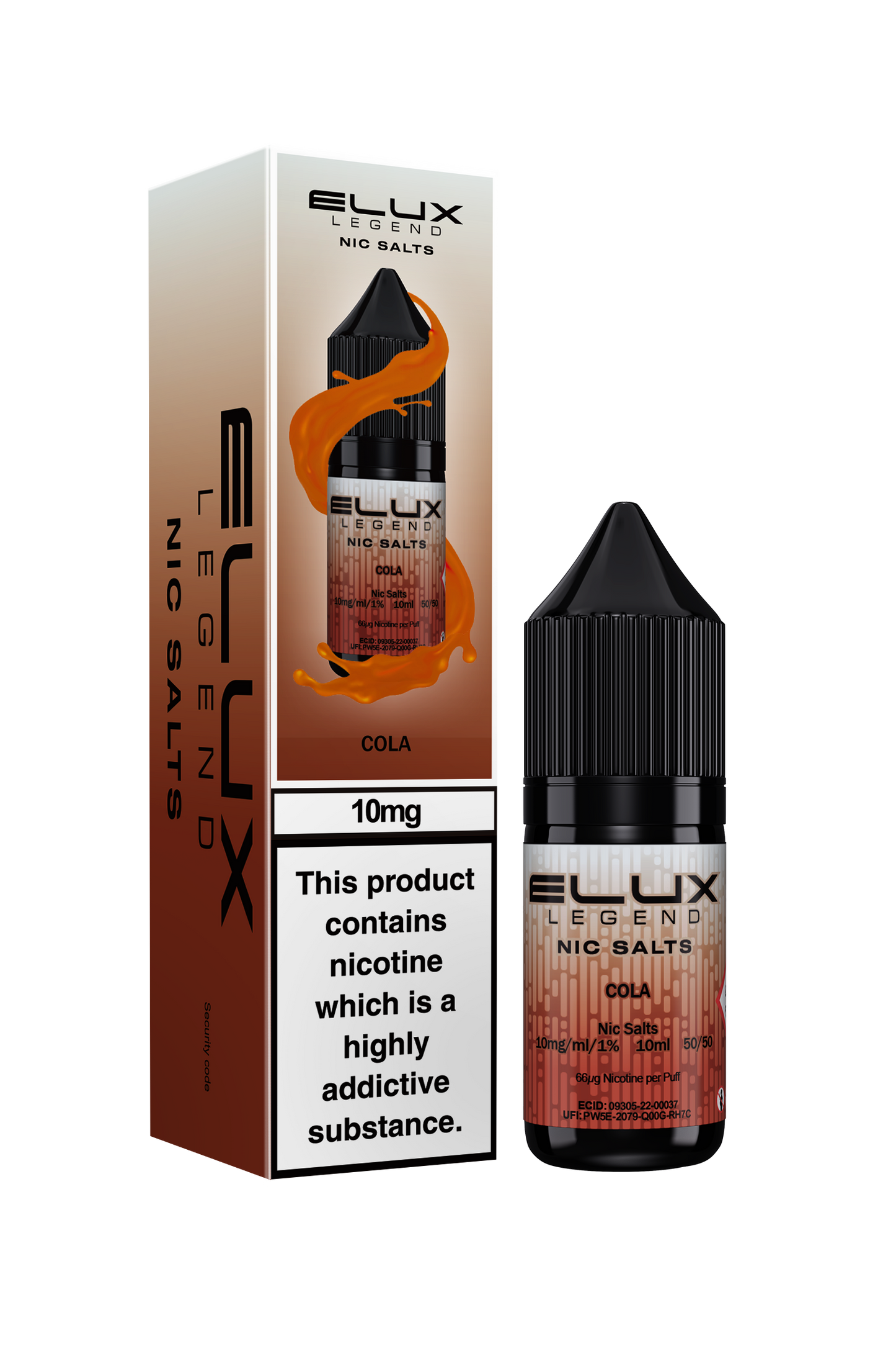 10mg Elux Legend Nic Salts 10ml (50VG/50PG)