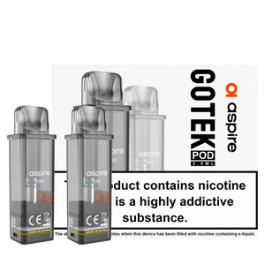 XL - Aspire Gotek Refillable Pods 2PCS 0.8Ω
