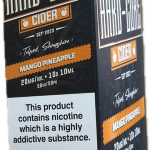 (Box Of 10) Hard-Core Cider 10ml 20mg Nicotine Salts