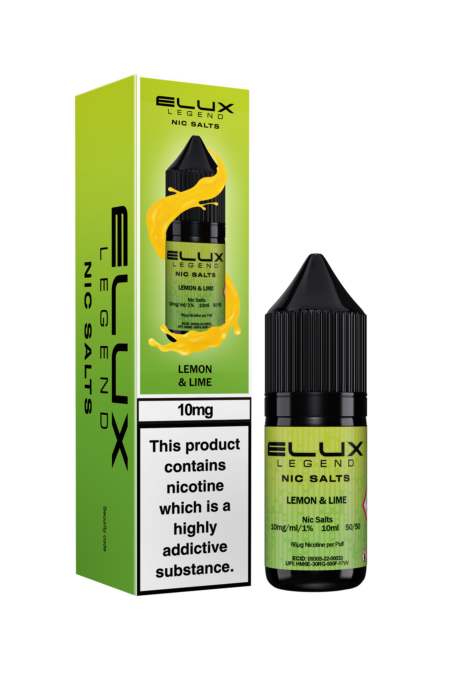 10mg Elux Legend Nic Salts 10ml (50VG/50PG)