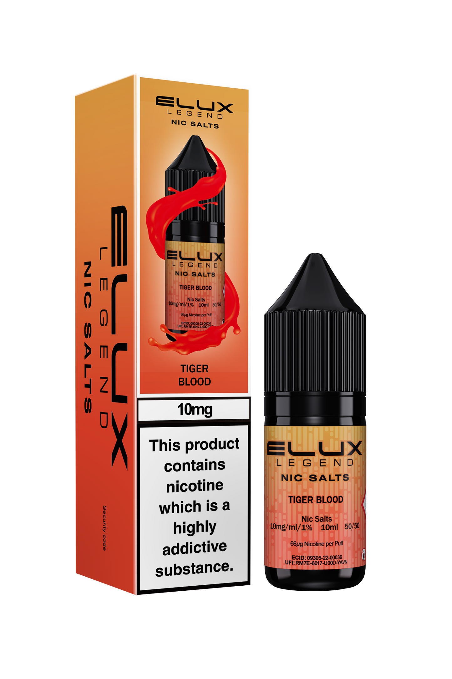 10mg Elux Legend Nic Salts 10ml (50VG/50PG)