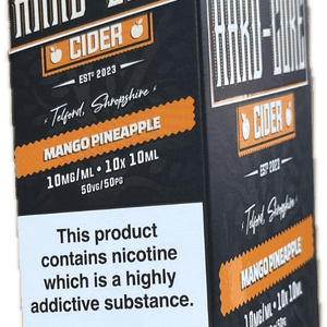 (Box Of 10) Hard-Core Cider 10ml 10mg Nicotine Salts