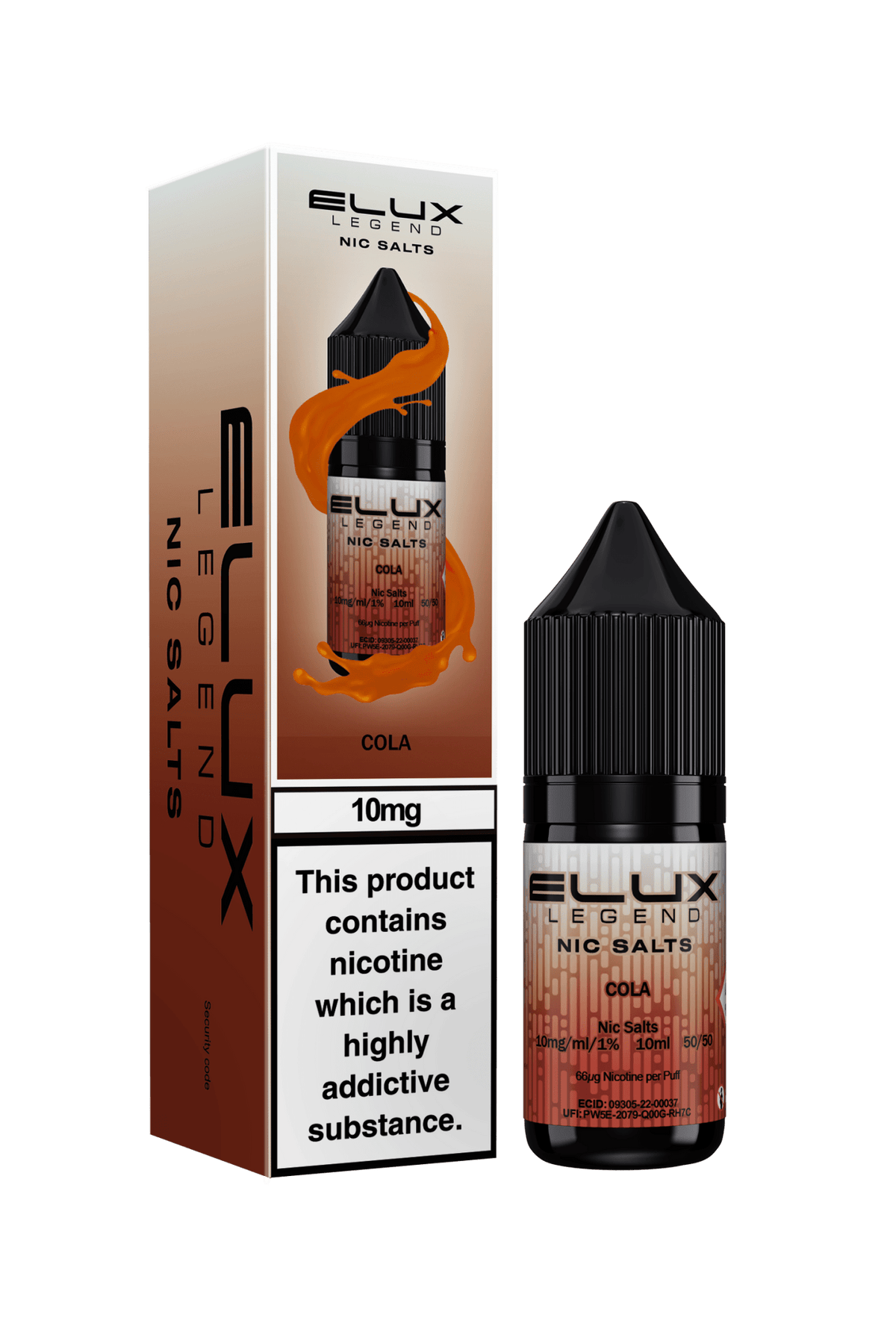 Elux Legend 10mg Nicotine Salts (50VG / 50PG - 10ml) - Vapour Vista