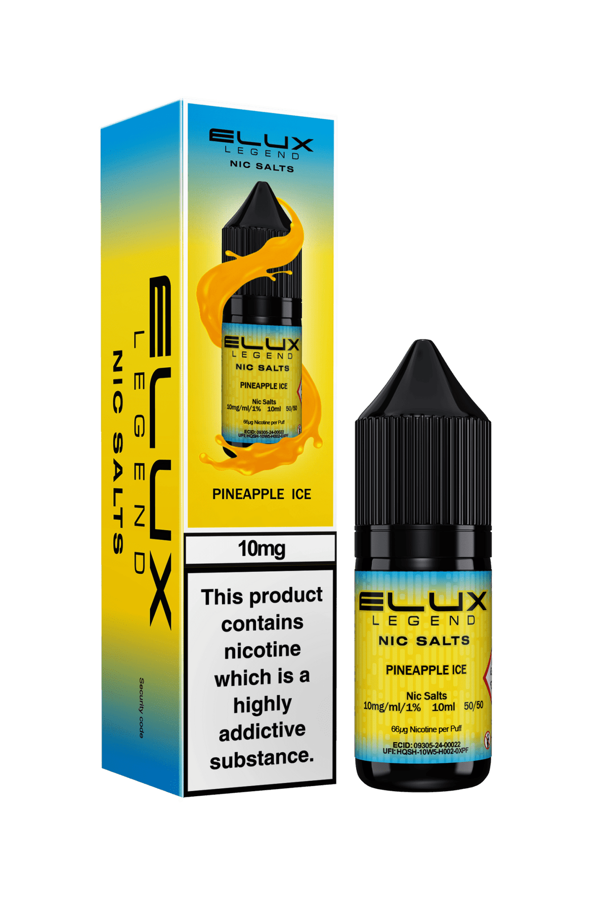 Elux Legend 10mg Nicotine Salts (50VG / 50PG - 10ml) - Vapour Vista