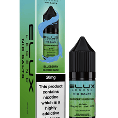 Elux Legend 20mg Nicotine Salts (50VG / 50PG - 10ml) - Vapour Vista