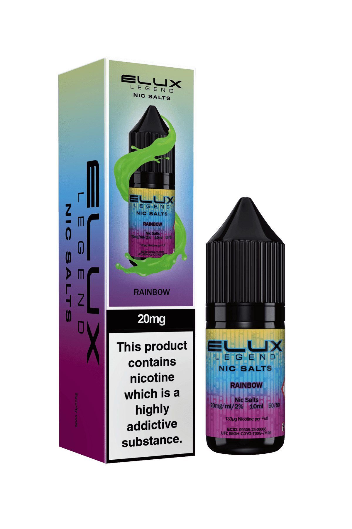 Elux Legend 20mg Nicotine Salts (50VG / 50PG - 10ml) - Vapour Vista