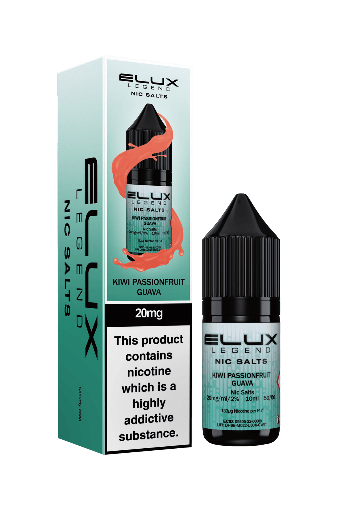 Elux Legend 20mg Nicotine Salts (50VG / 50PG - 10ml) - Vapour Vista
