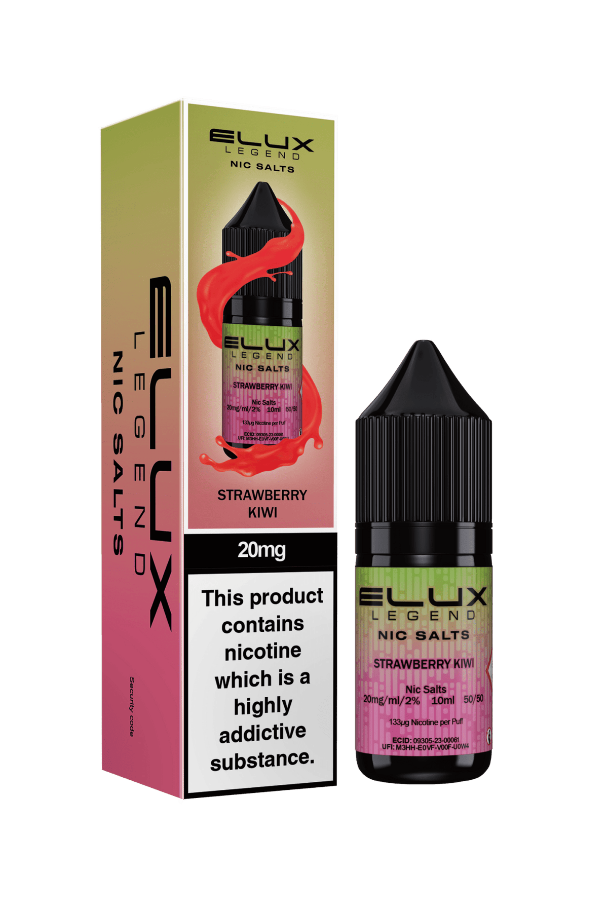 Elux Legend 20mg Nicotine Salts (50VG / 50PG - 10ml) - Vapour Vista