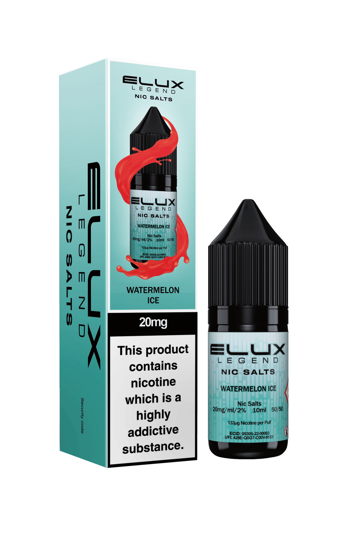 Elux Legend 20mg Nicotine Salts (50VG / 50PG - 10ml) - Vapour Vista
