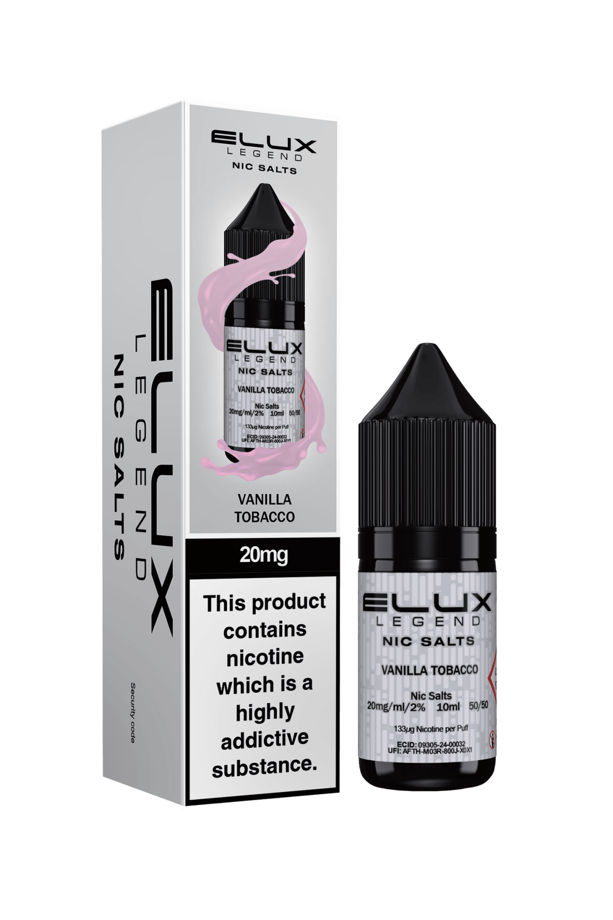 Elux Legend 20mg Nicotine Salts (50VG / 50PG - 10ml) - Vapour Vista