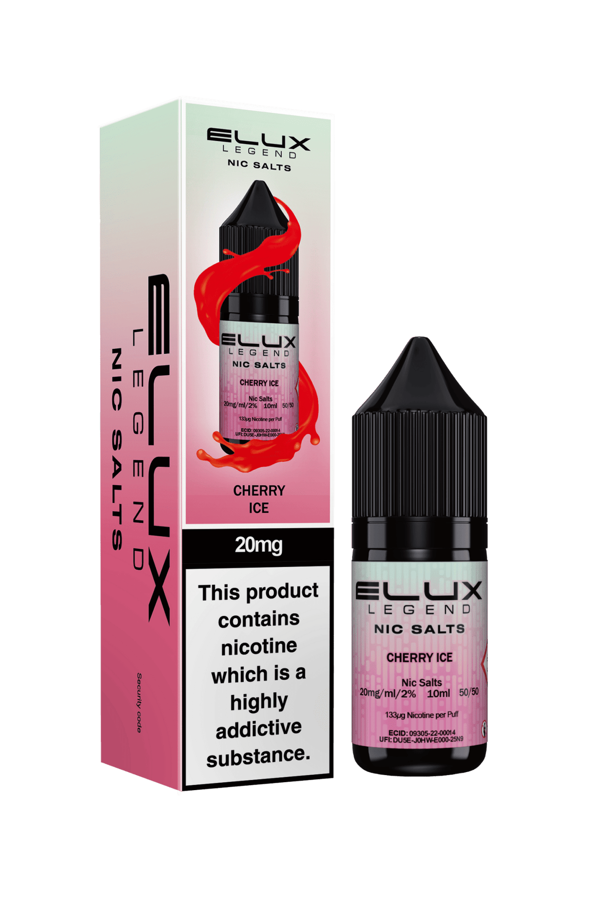 Elux Legend 20mg Nicotine Salts (50VG / 50PG - 10ml) - Vapour Vista