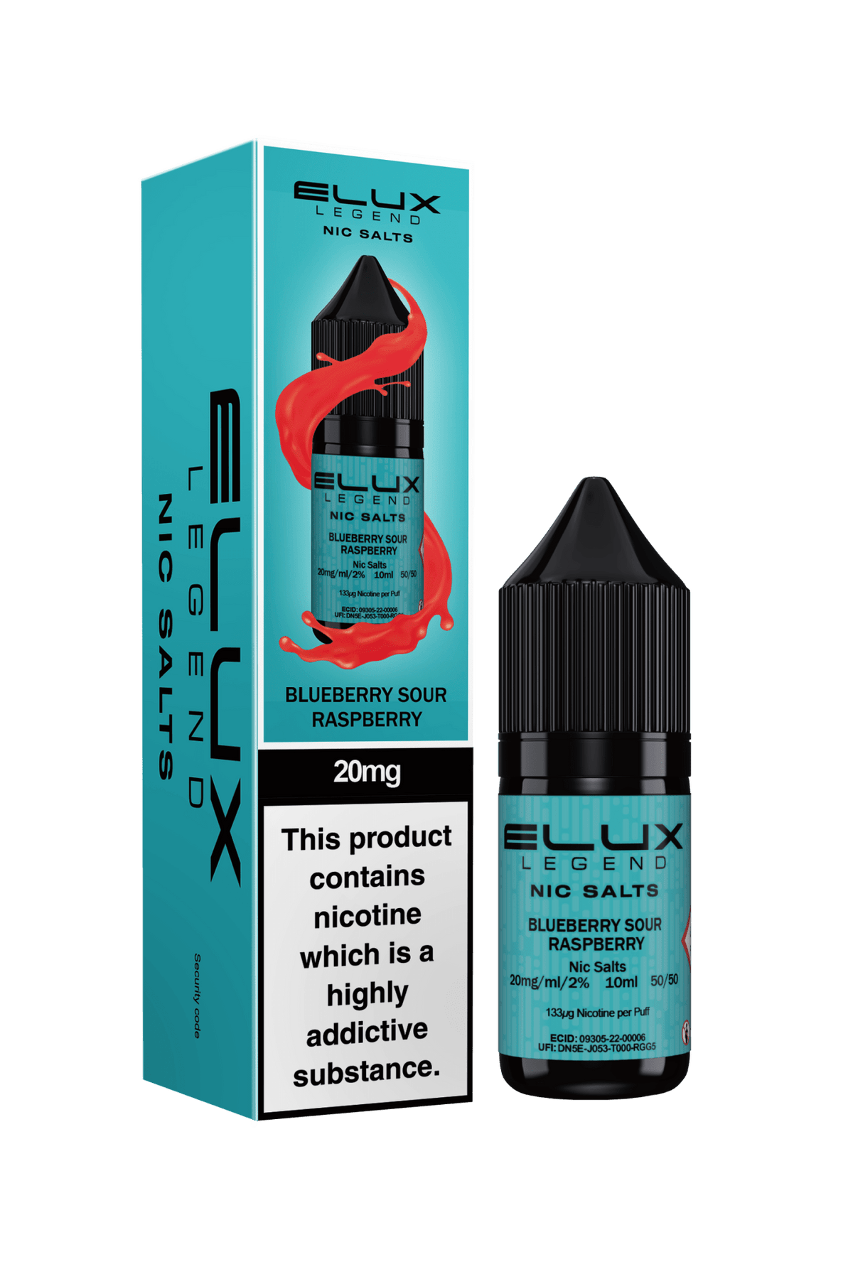 Elux Legend 20mg Nicotine Salts (50VG / 50PG - 10ml) - Vapour Vista