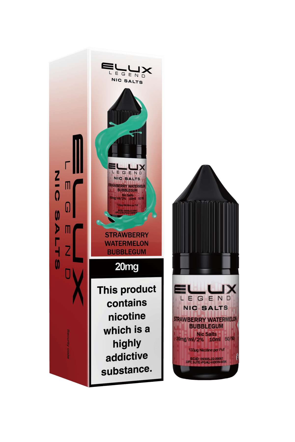 Elux Legend 20mg Nicotine Salts (50VG / 50PG - 10ml) - Vapour Vista