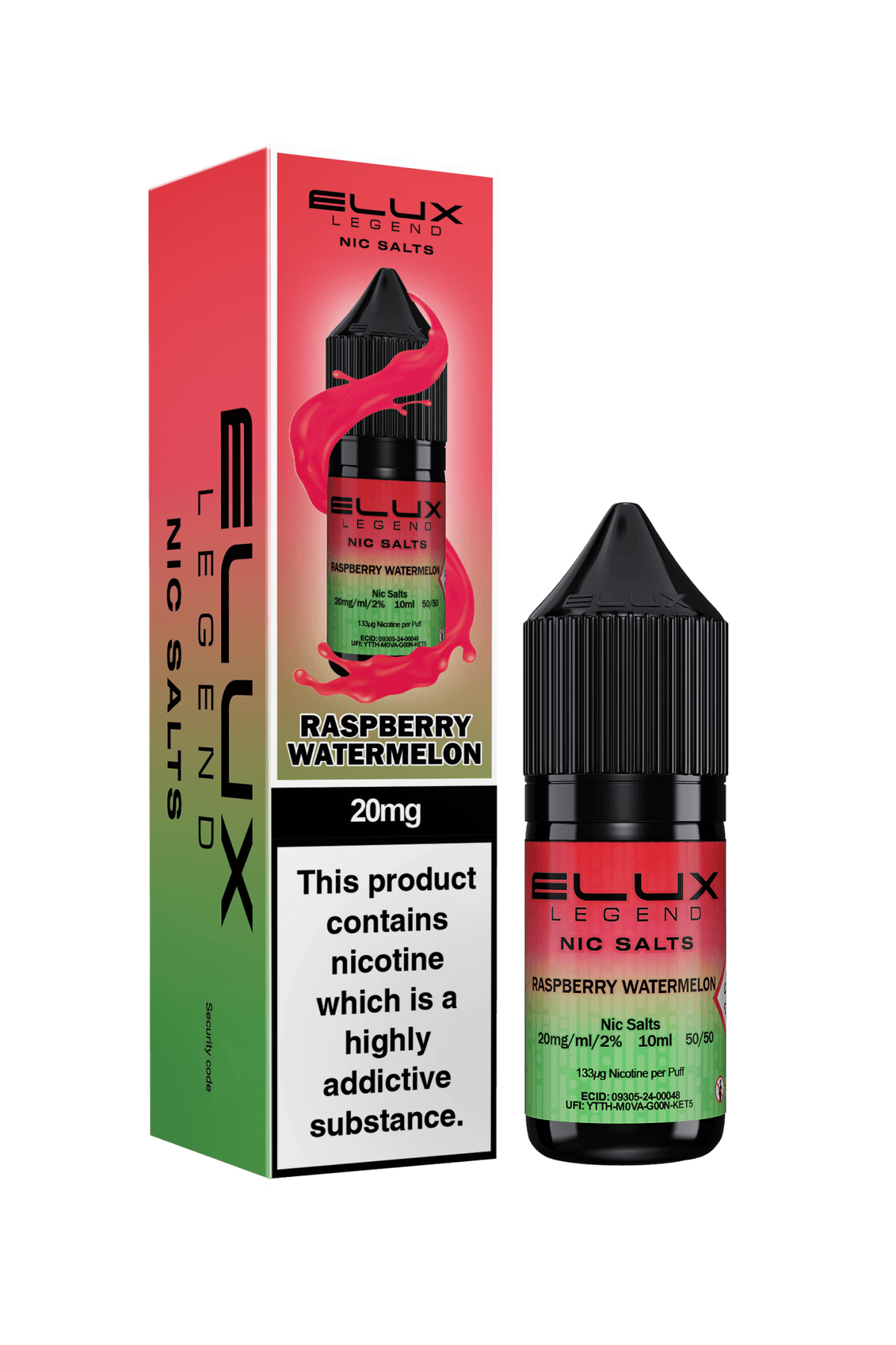 Elux Legend 20mg Nicotine Salts (50VG / 50PG - 10ml) - Vapour Vista
