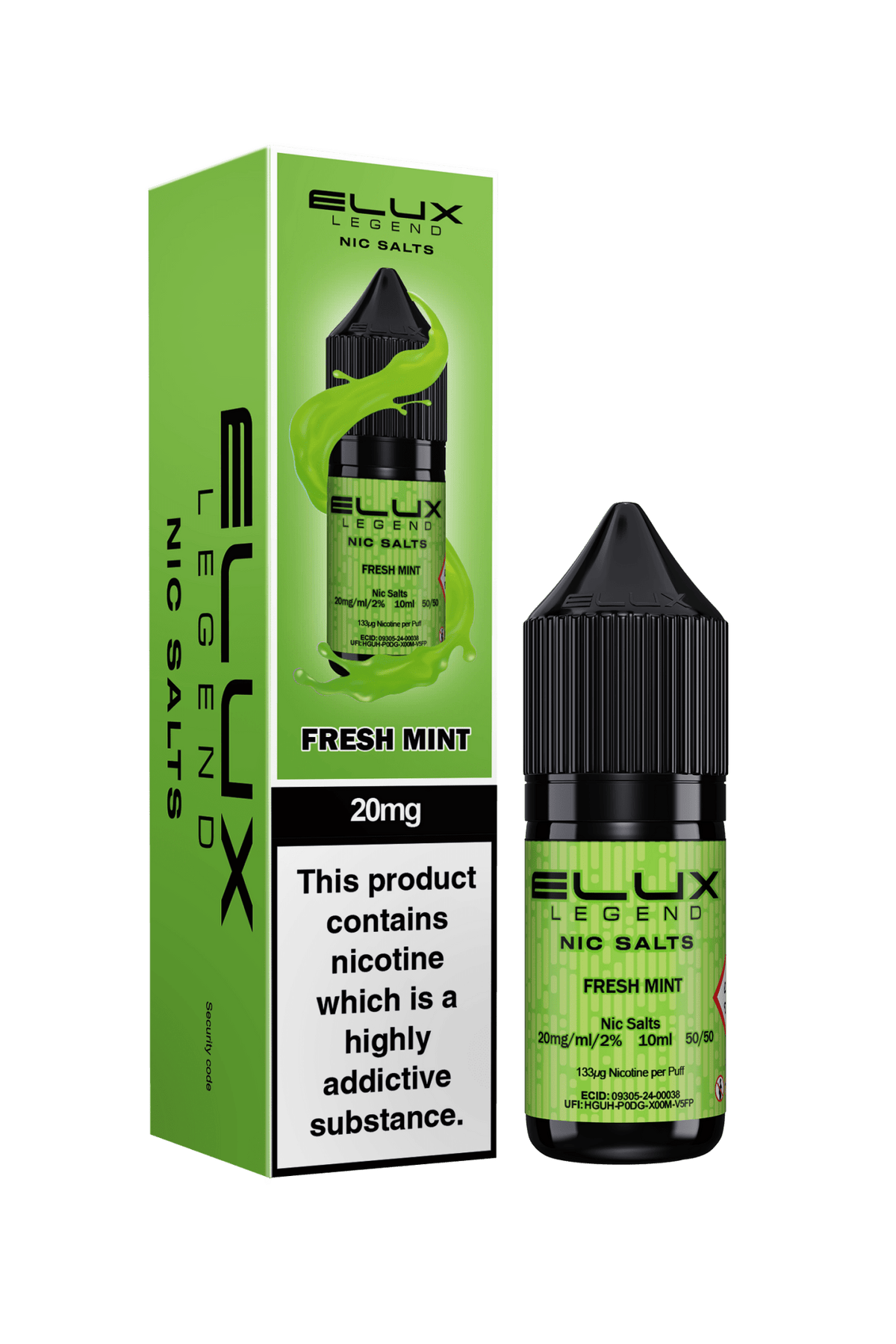 Elux Legend 20mg Nicotine Salts (50VG / 50PG - 10ml) - Vapour Vista