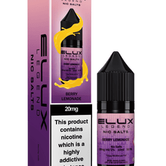 Elux Legend 20mg Nicotine Salts (50VG / 50PG - 10ml) - Vapour Vista