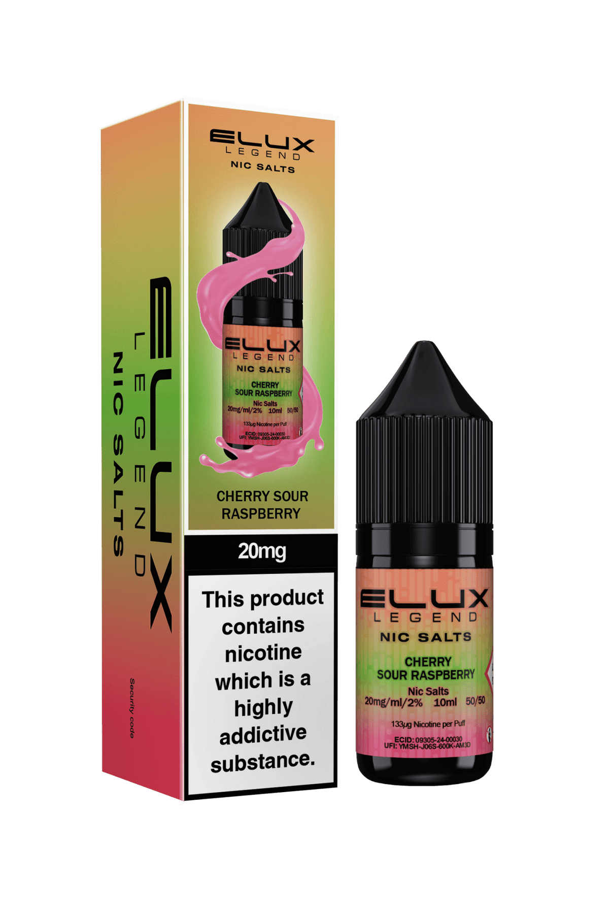 Elux Legend 20mg Nicotine Salts (50VG / 50PG - 10ml) - Vapour Vista