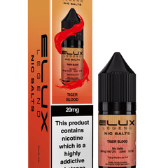 Elux Legend 20mg Nicotine Salts (50VG / 50PG - 10ml) - Vapour Vista