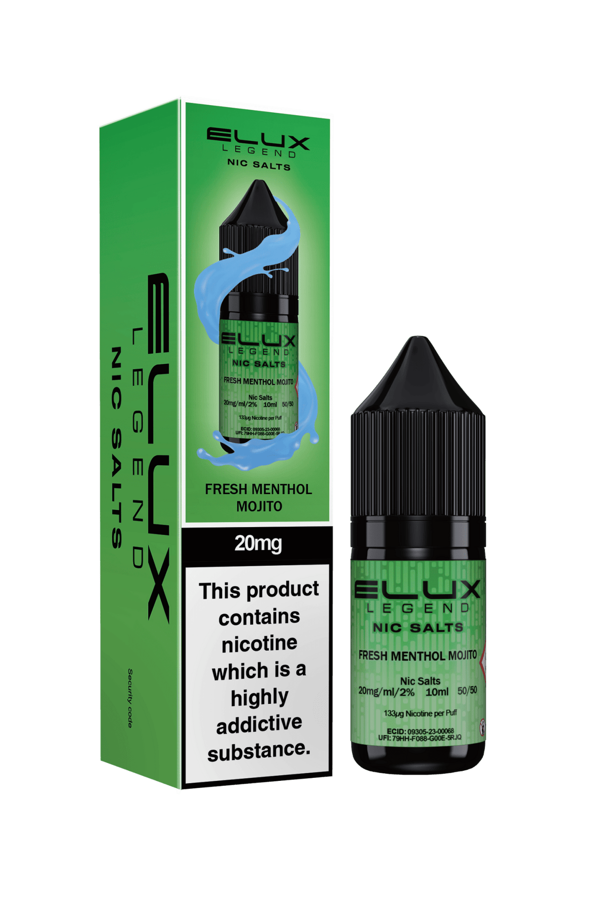 Elux Legend 20mg Nicotine Salts (50VG / 50PG - 10ml) - Vapour Vista