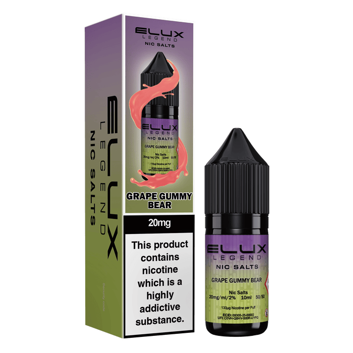Elux Legend 20mg Nicotine Salts (50VG / 50PG - 10ml) - Vapour Vista