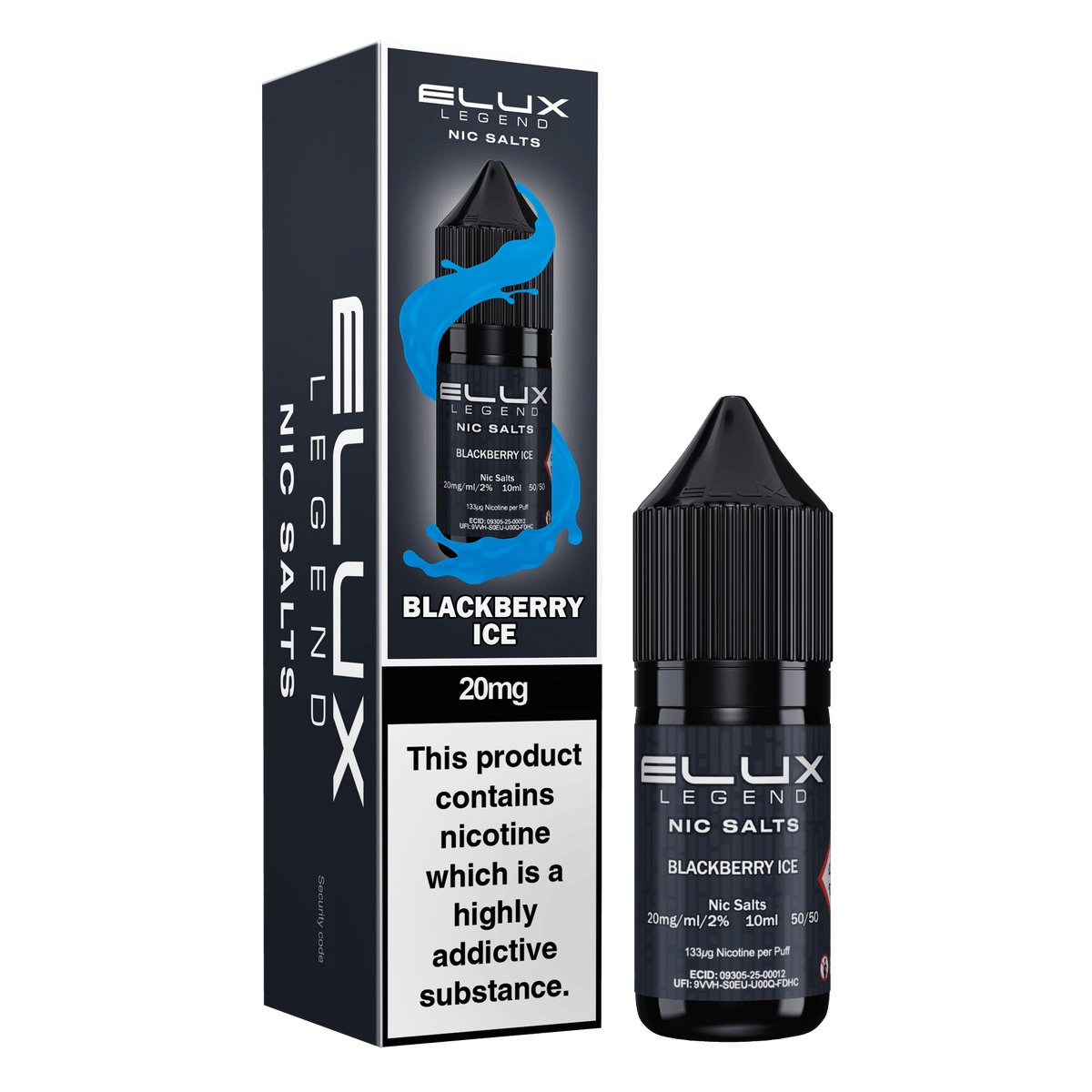 Elux Legend 20mg Nicotine Salts (50VG / 50PG - 10ml) - Vapour Vista