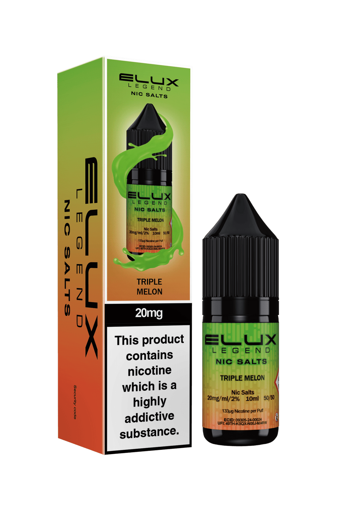 Elux Legend 20mg Nicotine Salts (50VG / 50PG - 10ml) - Vapour Vista