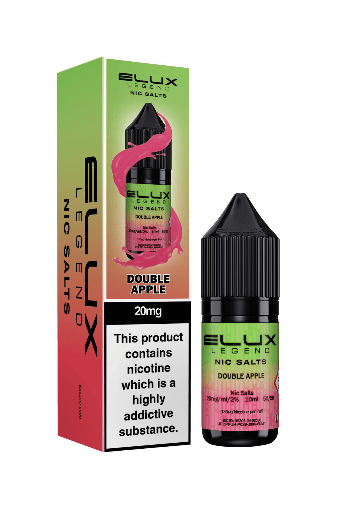 Elux Legend 20mg Nicotine Salts (50VG / 50PG - 10ml) - Vapour Vista
