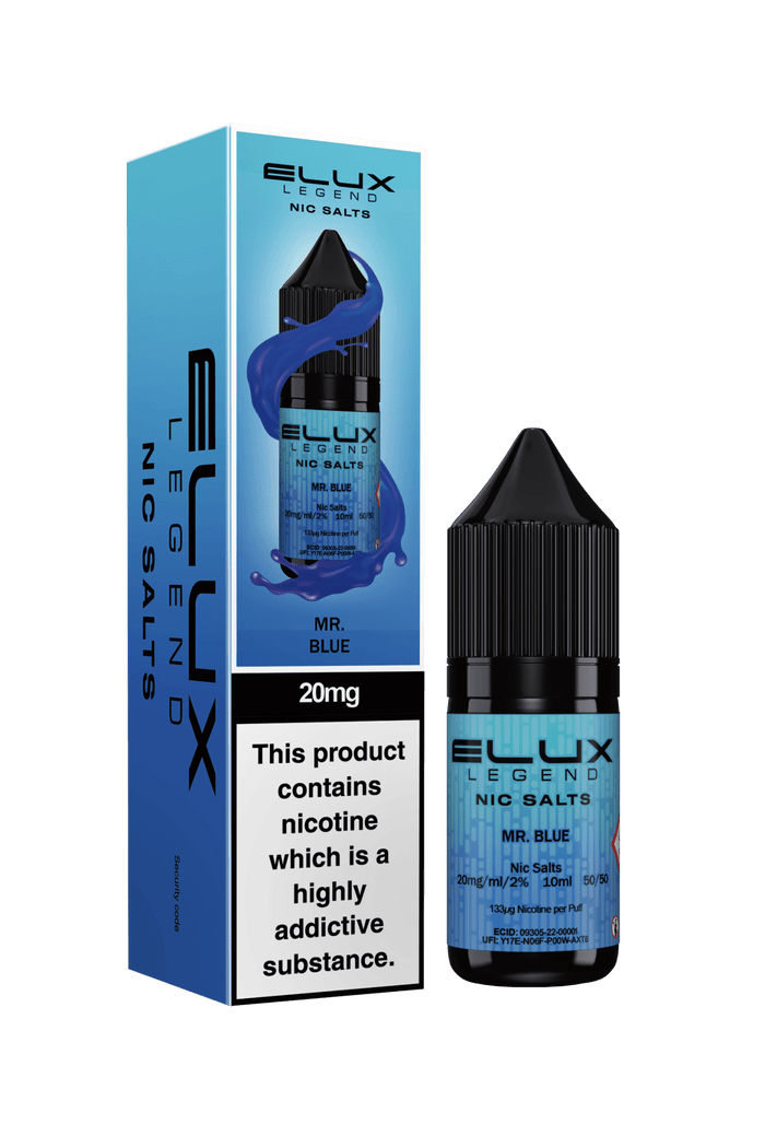 Elux Legend 20mg Nicotine Salts (50VG / 50PG - 10ml) - Vapour Vista