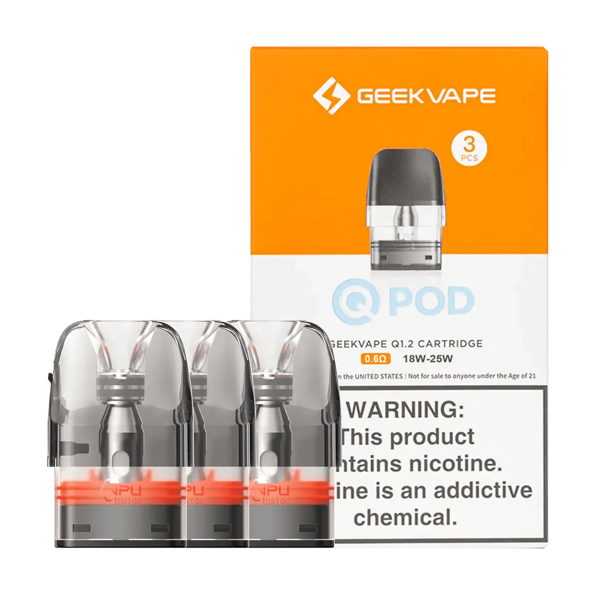 Geekvape Q Cartridge Pod (3 Pack) - Vapour Vista