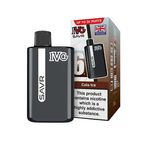 ivg cherry ice savr vape kit IVG SAVR Vape Kit – Easy Replacement for Disposable Vapes